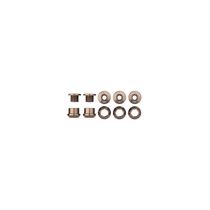 Wolf Tooth Chainring Bolts and Nuts for 1x - Set of 5 Espresso / M8 x.75 x 5