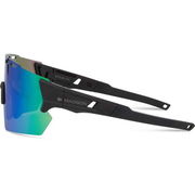 Madison Stealth Glasses - matt dark grey / green mirror click to zoom image