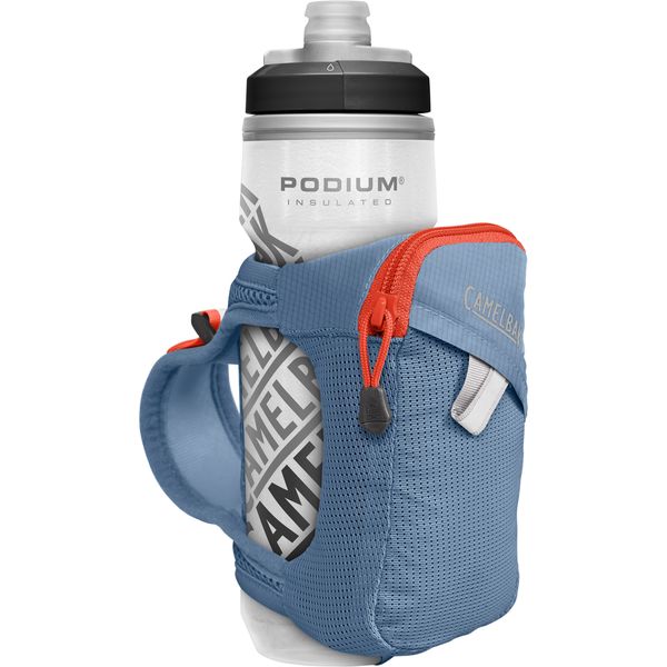 Camelbak Quick Grip Chill Insulated Handheld 620ml 2023: Captain's Blue/Spicy Orange 620ml click to zoom image