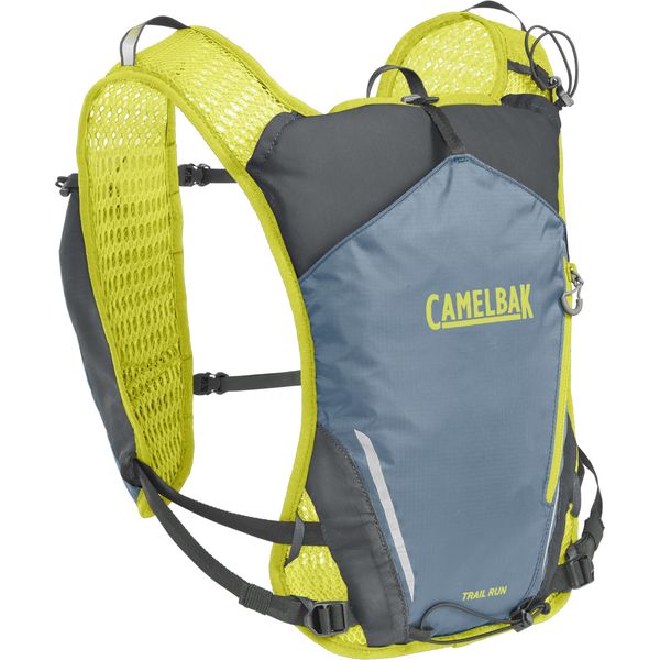 Camelbak Women's Trail Run Vest 2023: Smoke Blue/Limeade 7l click to zoom image