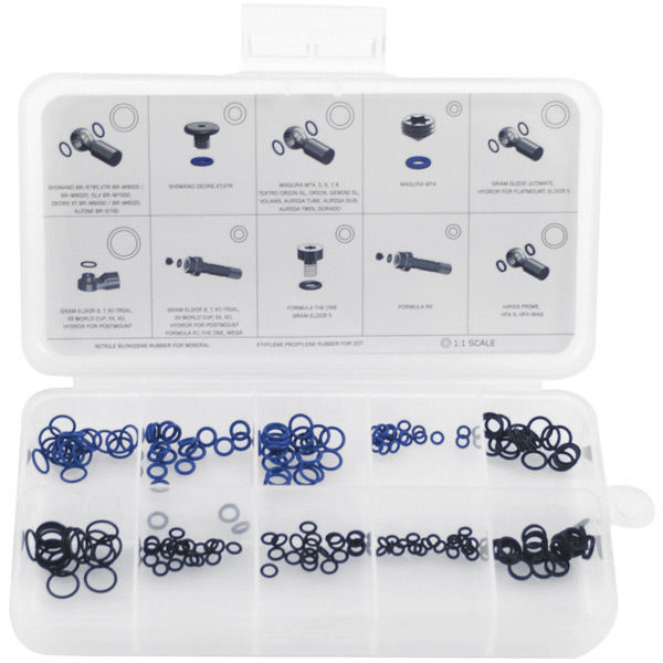 Aztec O-ring assorted selection of 10 sizes for common disc brake brands click to zoom image