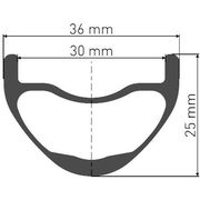 DT Swiss EXC 1501, 30 mm rim, BOOST axle, IS, 29 inch front click to zoom image