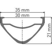 DT Swiss F 1900 wheel, 30 mm rim, 110 x 20 mm BOOST axle, 27.5 inch front click to zoom image