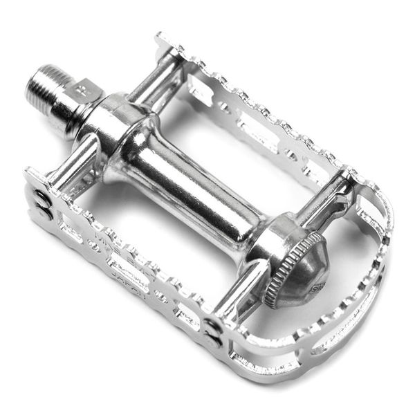 Mks Bm-7 Alloy Body & Plate 1/2 Inch Axle Road Pedal: Silver 1/2" click to zoom image