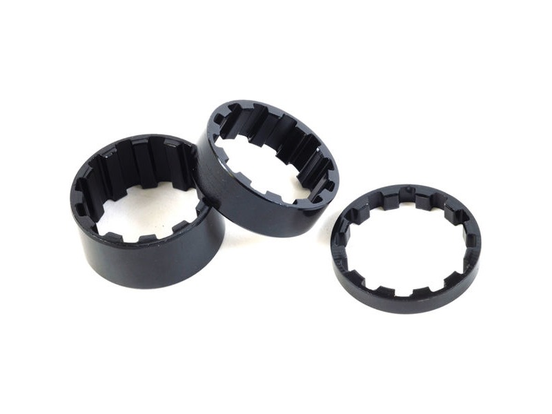 M-Part Splined Alloy Headset Spacers 5 / 10 / 15 Mm Pack Of 3 click to zoom image