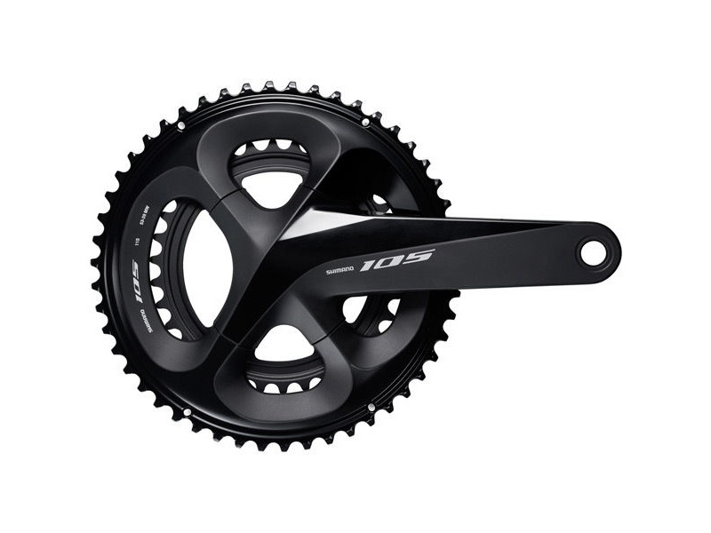 Shimano 105 FC-R7000 105 double chainset, HollowTech II 170 mm 53 / 39T, black click to zoom image