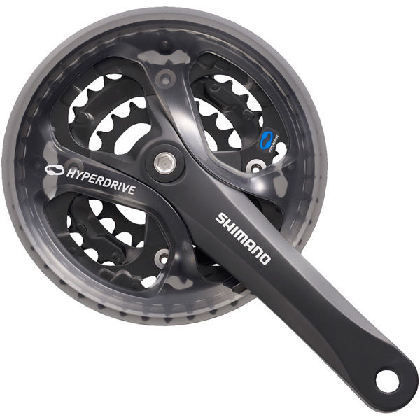 Shimano Acera FC-M361 chainset, square taper - 48/38/28T - 175mm black click to zoom image