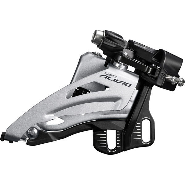 Shimano Alivio FD-M3120-E Alivio front derailleur, 9-speed double, side swing, E-type click to zoom image