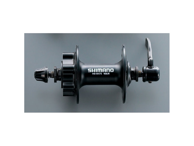 Shimano Deore HB-M475 Disc Front Hub 6 Bolt Black click to zoom image