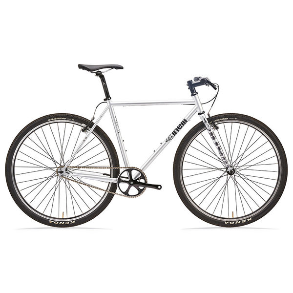 Cinelli Tutto Plus Silver Flat Bar Bike click to zoom image