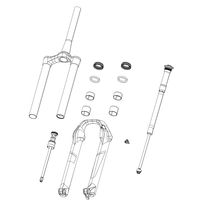 Rock Shox Spare - Fork Spring Debonair+ Shaft - (Includes Air Shaft And Bumpers) 27/29 (Buttercup And Non-buttercup Compatible) - 38mm Boxxer D1(2024+)