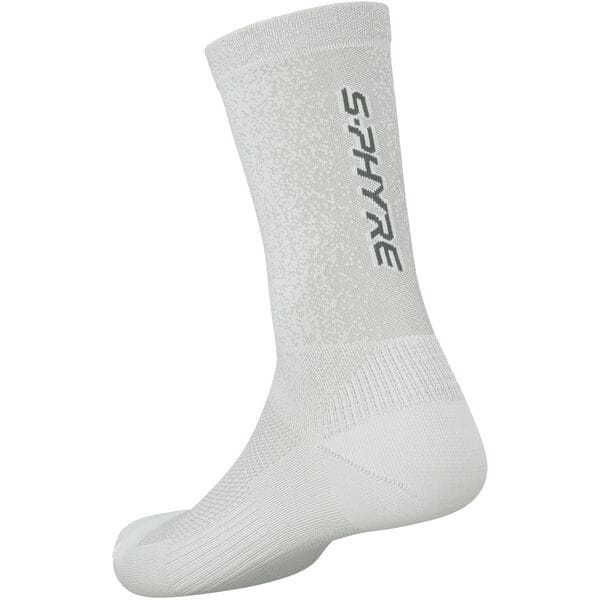 Shimano Clothing Unisex, S-PHYRE LEGGERA Socks, White click to zoom image