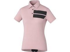 Shimano Clothing Women's, W's Transit Polo, Pale Mauve 