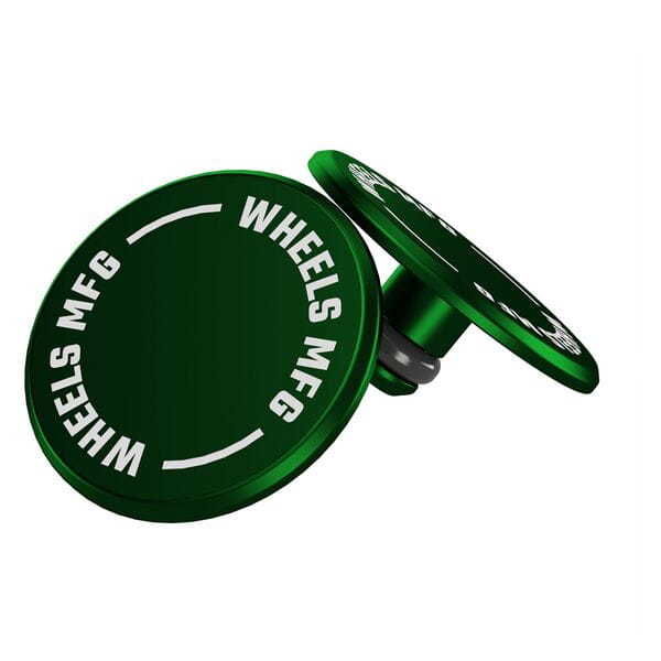 Wheels Manufacturing Thru-axle Caps Green click to zoom image