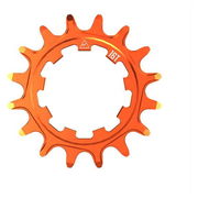 Wheels Manufacturing Solo-XD 16 Tooth Cog, 7075 aluminum, Orange 