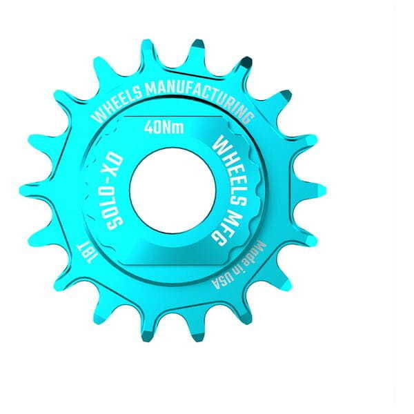 Wheels Manufacturing Solo-XD 16 Tooth Cog, 7075 aluminum, Teal click to zoom image