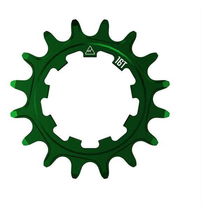 Wheels Manufacturing Solo-XD 16 Tooth Cog, 7075 aluminum, Green