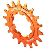 Wheels Manufacturing Solo-XD 18 Tooth Cog, 7075 aluminum, Orange click to zoom image