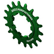 Wheels Manufacturing Solo-XD 18 Tooth Cog, 7075 aluminum, Green click to zoom image