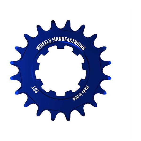 Wheels Manufacturing Solo-XD 20 Tooth Cog, 7075 aluminum, Blue click to zoom image