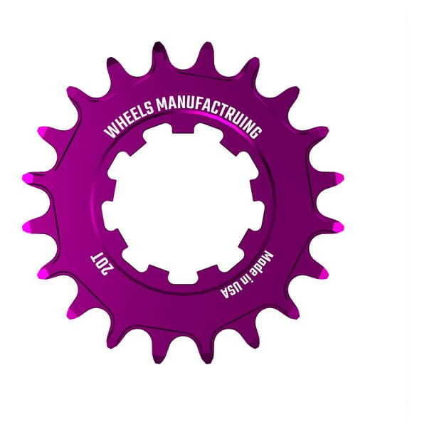 Wheels Manufacturing Solo-XD 20 Tooth Cog, 7075 aluminum, Purple click to zoom image