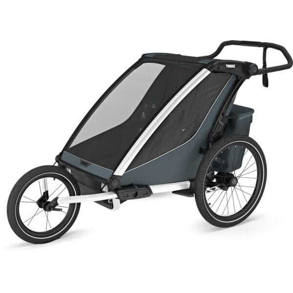 Thule Chariot Cross 2 Double child carrier with cycling and strolling kit click to zoom image