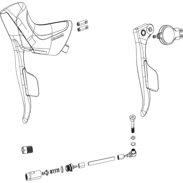 Sram Spare - Ed Brake Lever Assembly (Paddle And Elec Pod) Rival Etap Axs Disc Left click to zoom image
