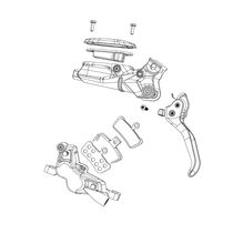 Sram Spare - Disc Brake Caliper Piston Service Kit - (Includes 2 Pistons, 2 Piston Black Bolts, Seals, Bleed Screw & O-rings) - Force Axs D1 2021