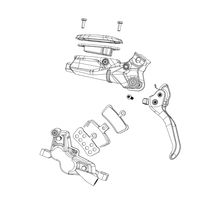 Sram Spare - Disc Brake Lever Internals/Service Kit - (Includes Piston Assembly, Bladder , Spring) - Code Bronze Stealth C1:
