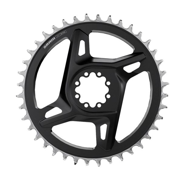 Sram Chain Ring Road Dm X-sync (Red E1) Including 8 Chainring Bolts: Black/Silver click to zoom image