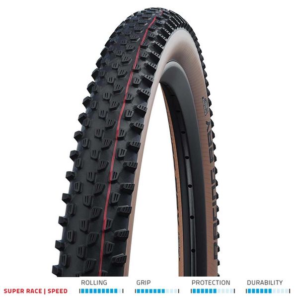Schwalbe Racing Ray Evo Super Race TLE 29x2.25 Fold Tan click to zoom image
