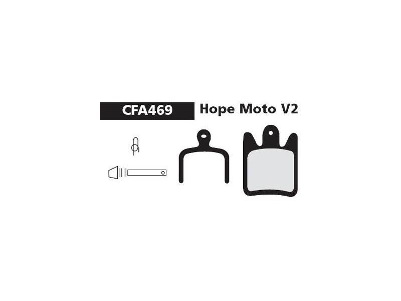 EBC Hope Moto V2 Red Disc Brake Pad click to zoom image