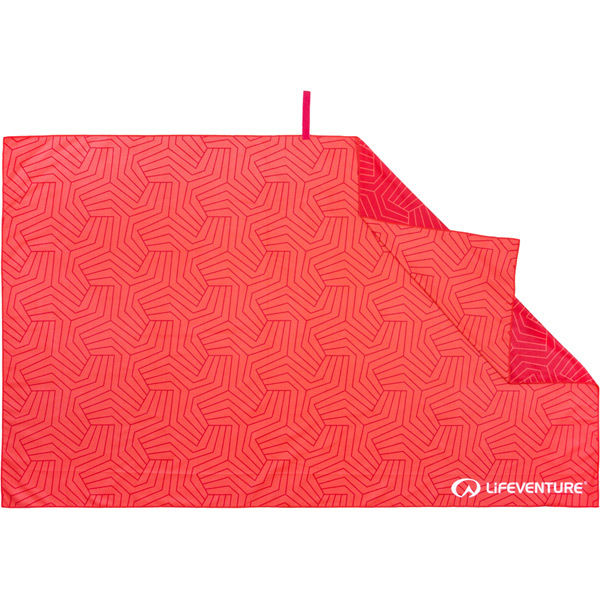 Lifeventure Recycled SoftFibre Trek Towel - Giant - Coral click to zoom image