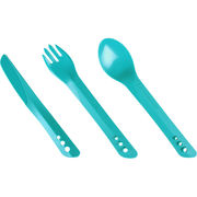 Lifeventure Ellipse Knife, Fork & Spoon Set  Teal  click to zoom image