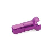 Halo Alloy Race Nipples Pack 50 14G Purple  click to zoom image