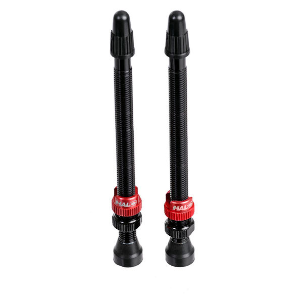 Halo Tubeless Valves Aluminium Tubeless Valves - Conical base fits most rims - inc. alloy valve tool click to zoom image