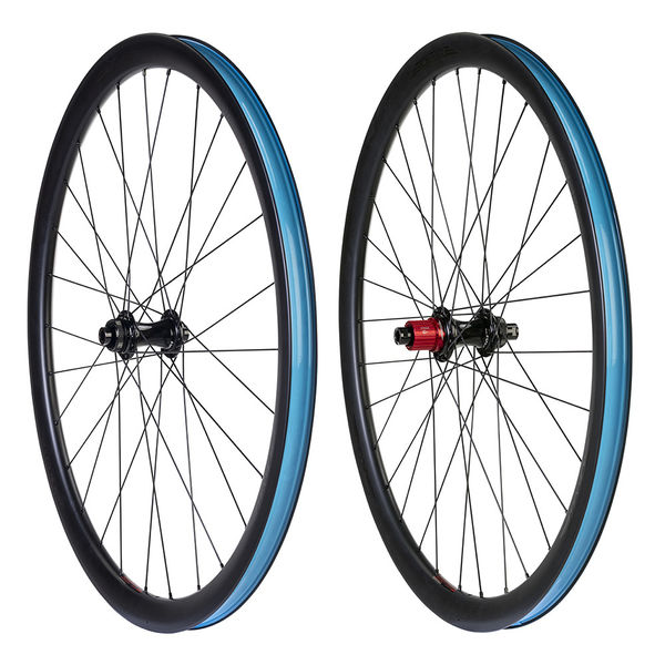 Halo Carbaura XCD35 Road Pair 35mm deep carbon Disc rim, 28H Ft/32H Rr Shimano Microspline click to zoom image