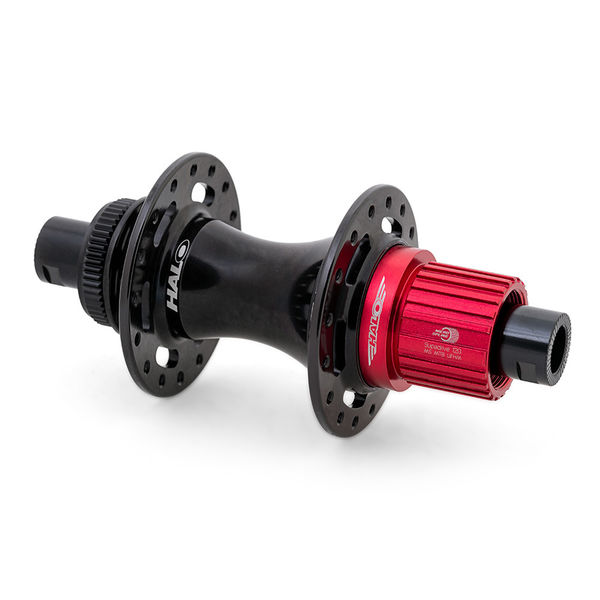 Halo MTC Rear Boost Microspline Rr Alloy SB hub, 148x12mm Thru Cr-Mo axle, Centerlock disc, Microspline MTB alloy F/hub. 32H click to zoom image