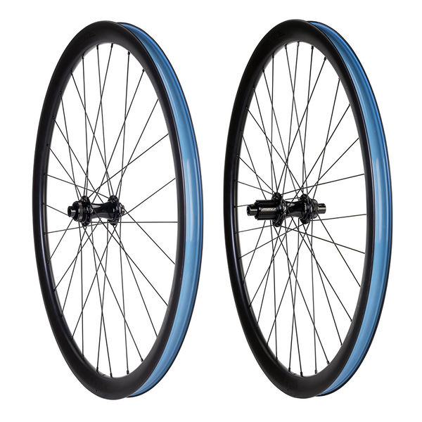 Halo Carbaura XCD35 Road Pair 35mm deep carbon Disc rim, 28H Ft/32H Rr Campag N3W 13sp click to zoom image