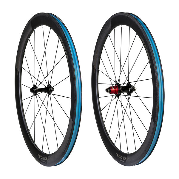 Halo Carbaura RC50 RS2 Road Pair 50mm deep carbon Rim brake rim, Halo Black RS2 Hubs, 20H Ft,16/8H Rr 11sp SRAM XD-R click to zoom image