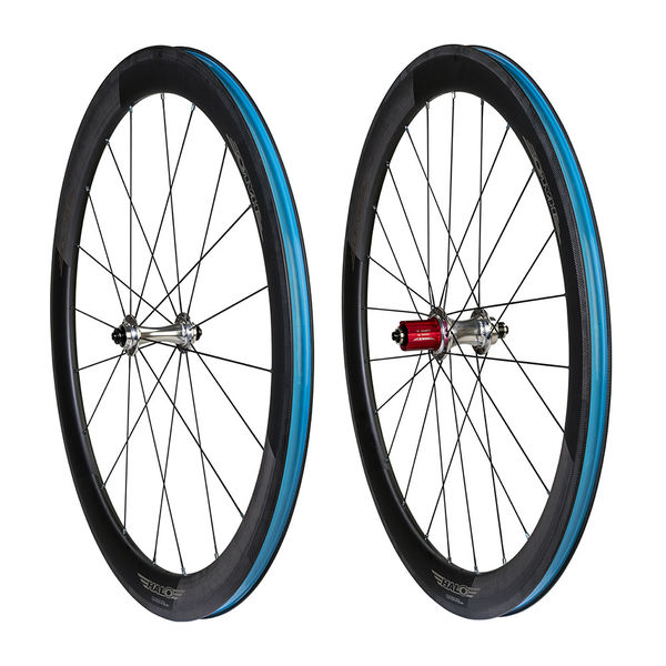 Halo Carbaura RC50 RS2 Road Pair 50mm deep carbon Rim brake rim, Halo Silver RS2 Hubs, 20H Ft,16/8H Rr 11sp Campag click to zoom image