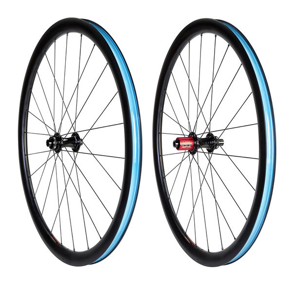 Halo Carbaura RCD35 Road Pair 35mm deep carbon Disc rim, 16/8H Ft/Rr 13sp Campag N3W click to zoom image