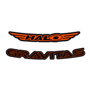 Halo Gravitas Rim Decal kit for Gravitas Rims  Orange  click to zoom image
