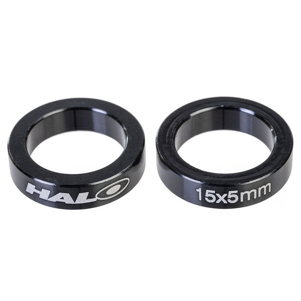 Halo Boost Ft Axle Spacers CNC 6061 alloy spacers. 2 pces 15/21mm x 5mm click to zoom image