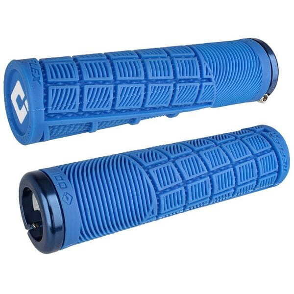 Odi Reflex MTB Lock On Grips 135mm - Blue click to zoom image