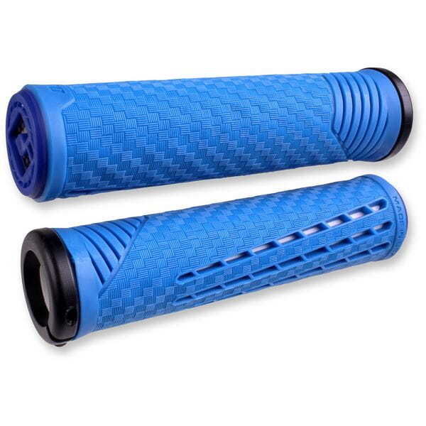 Odi CF BMX / MTB Lock On Grips 135mm - Blue / White click to zoom image