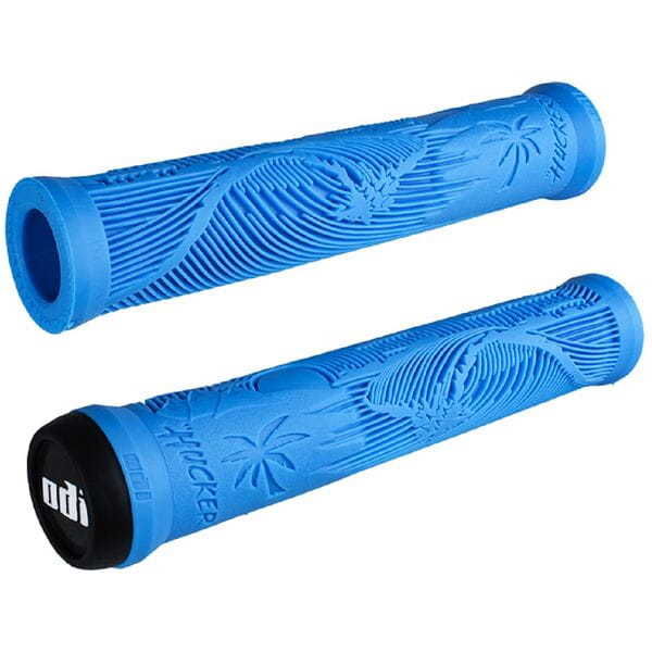 Odi Hucker BMX Grips NO Flange 160mm - Light Blue click to zoom image