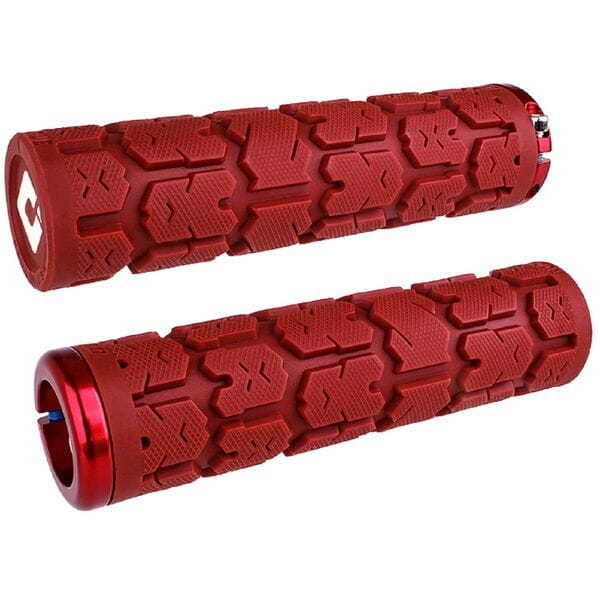 Odi Rogue v2.1 MTB Lock On Grips 135mm - Dark Red click to zoom image