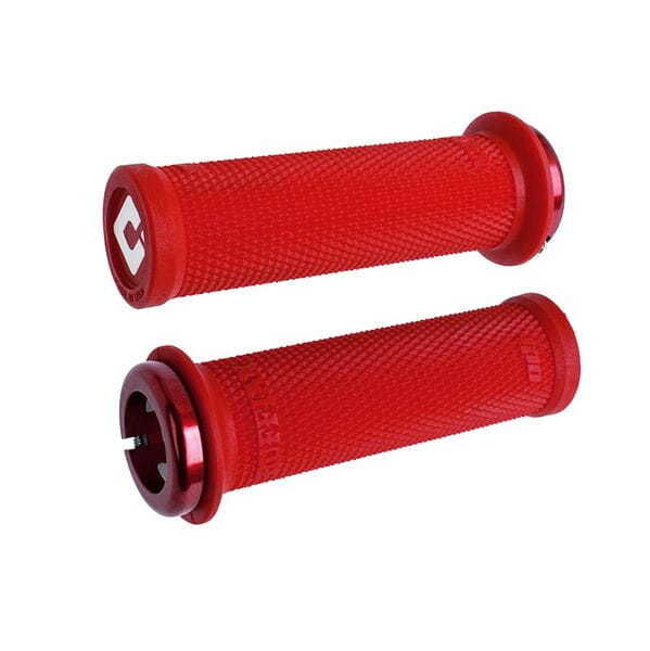 Odi Ruffian Mini BMX Lock On Grips 110mm - Red click to zoom image