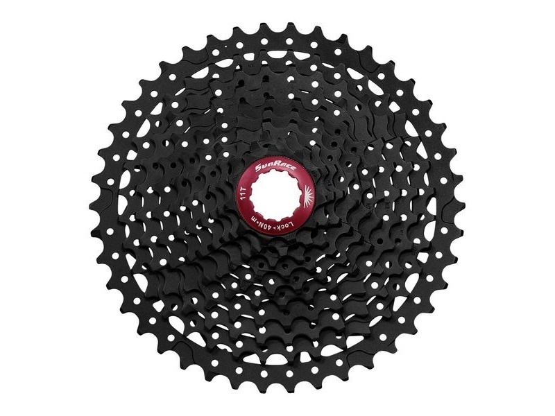 Sunrace MX3 10sp Index Shimano/SRAM - Fluid drive+ cogs, Alloy spacers and Lockring, 11-42T click to zoom image